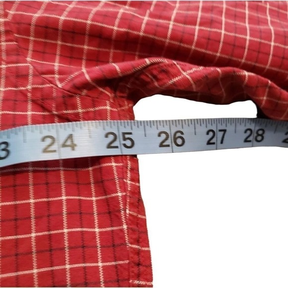 Tommy Hilfiger Striped Button Up Shirt Red Men's XL Long Sleeve Retro Preppy‎ - Picture 7 of 8